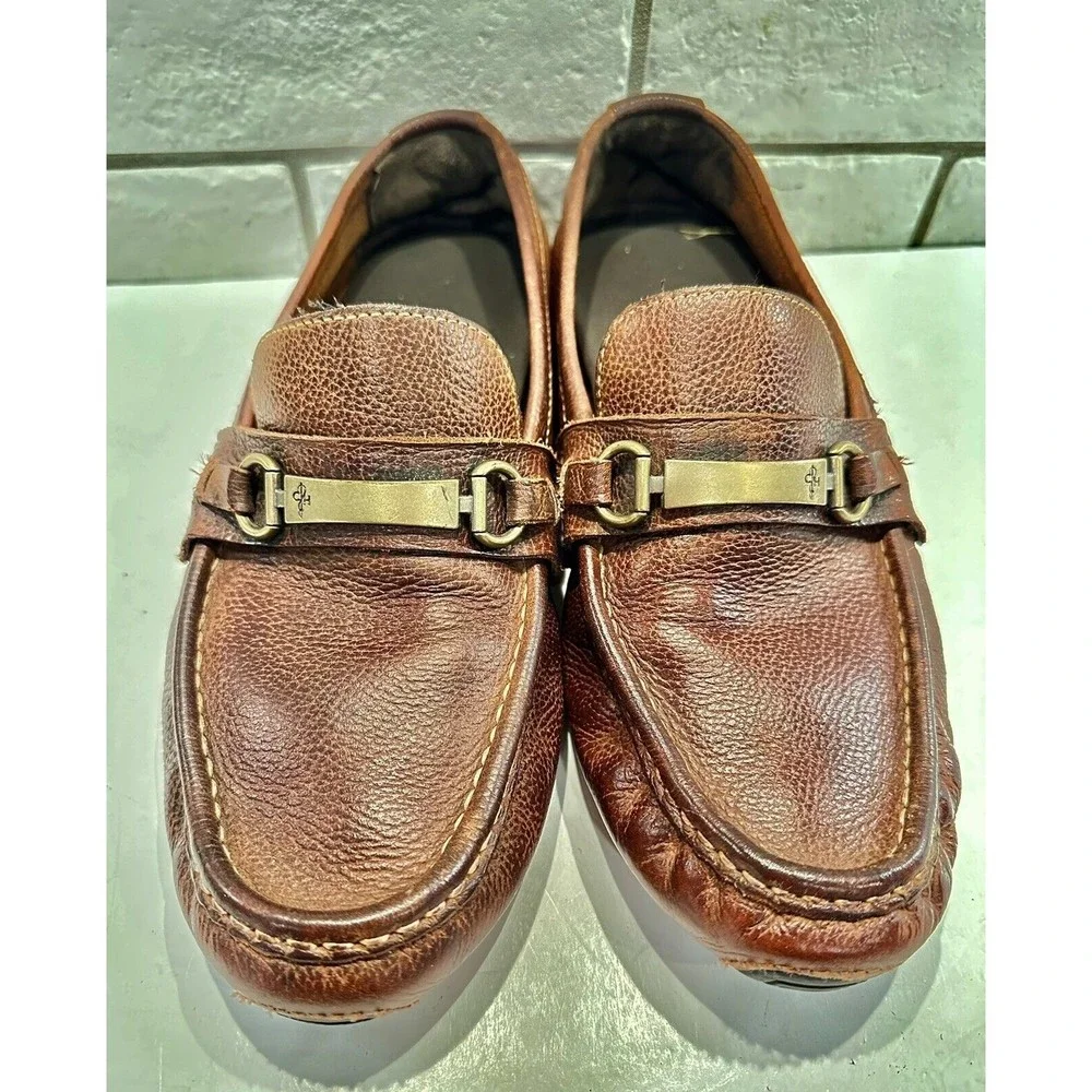COLE HAAN‎ Men's Size 10M Brown Leather Slip on Loafers Shoes